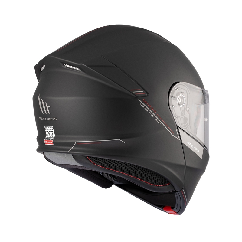 Kask motocyklowy MT Genesis SV Solid A1 czarny matowy flip-up