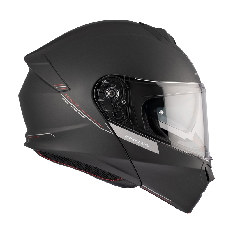 Kask motocyklowy MT Genesis SV Solid A1 czarny matowy flip-up