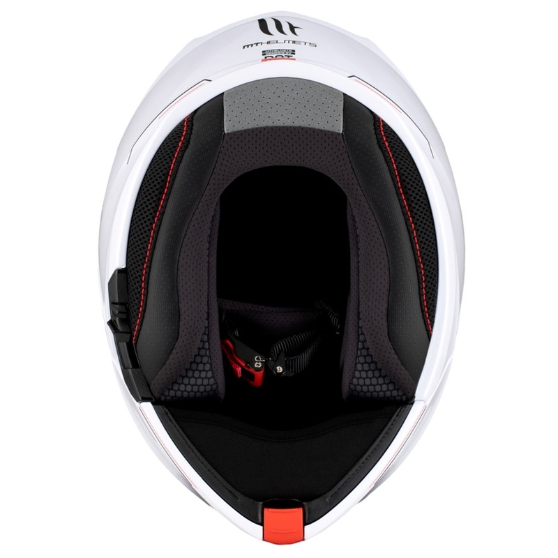 Kask motocyklowy MT Genesis SV Solid A0 biały połysk