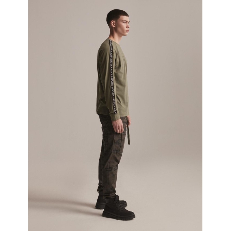Koszulka z długim rękawem DAKAR DKR LG STRAP khaki