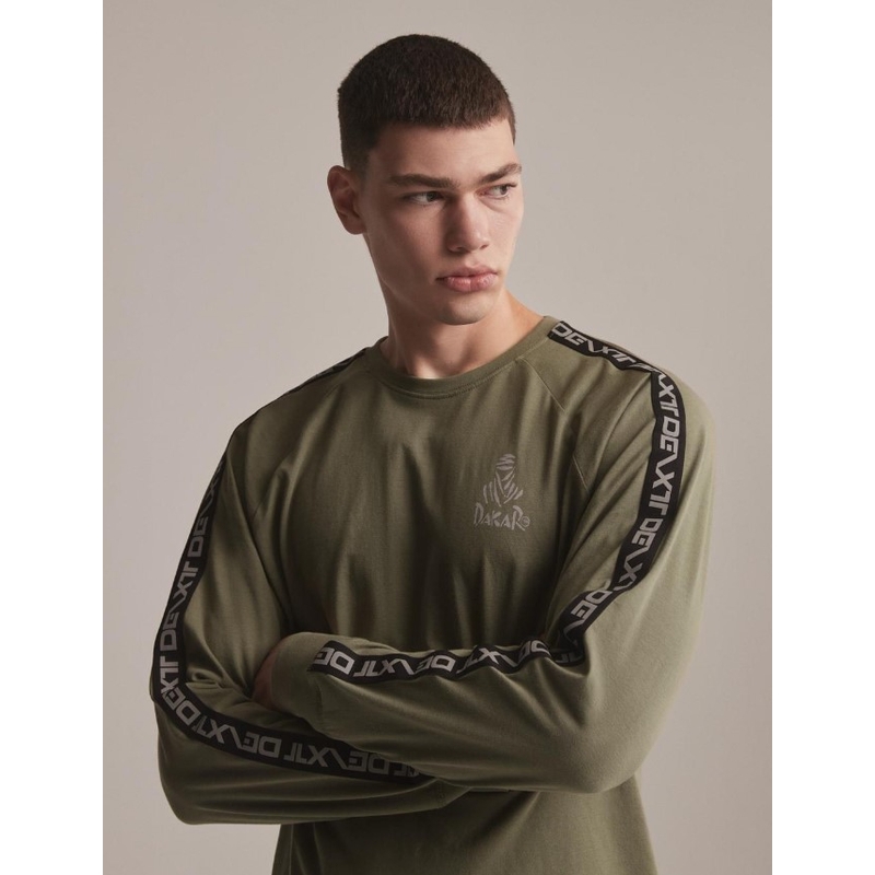 Koszulka z długim rękawem DAKAR DKR LG STRAP khaki
