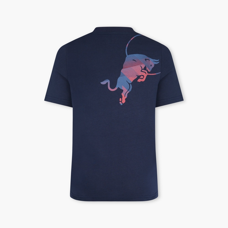 Koszulka dla dzieci z grafiką Red Bull niebieska
