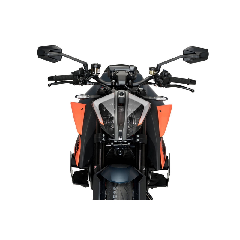 Side spoilers PUIG DOWNFORCE black for KTM Super Duke 1290 / R 2020-2024, KTM Super Duke 1290 RR 2022-2024