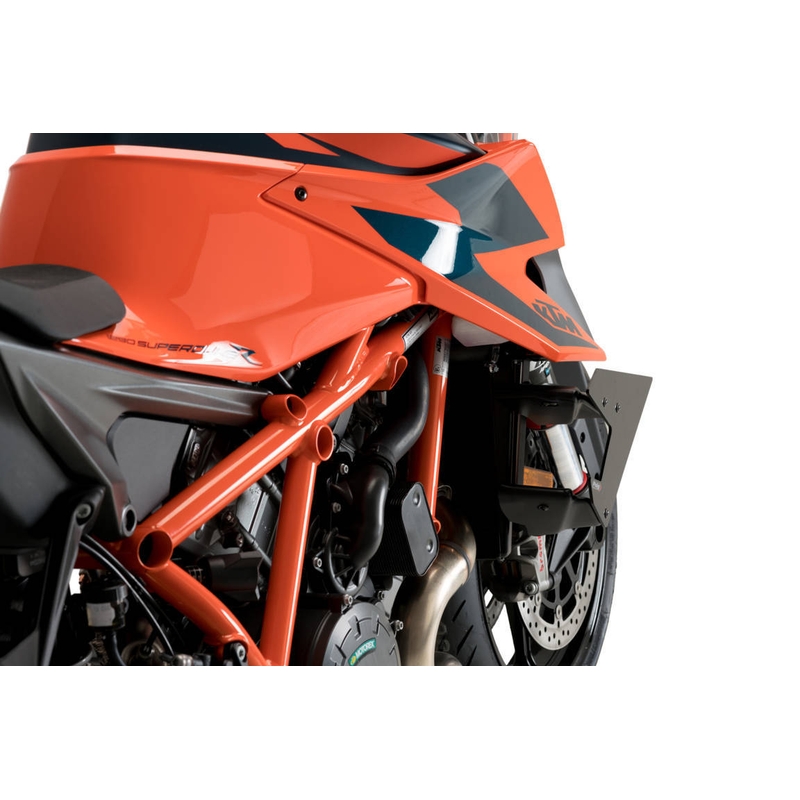 Side spoilers PUIG DOWNFORCE black for KTM Super Duke 1290 / R 2020-2024, KTM Super Duke 1290 RR 2022-2024