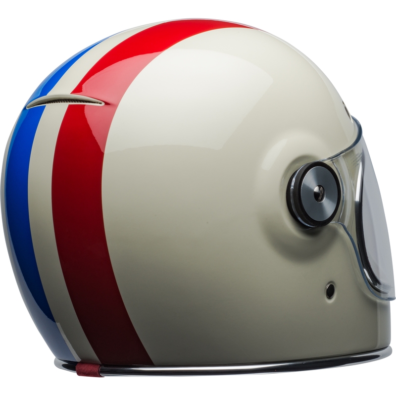 Integralny kask motocyklowy Bell Bullit DLX Command Vintage biało-czerwono-niebieski