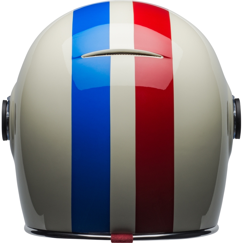 Integralny kask motocyklowy Bell Bullit DLX Command Vintage biało-czerwono-niebieski