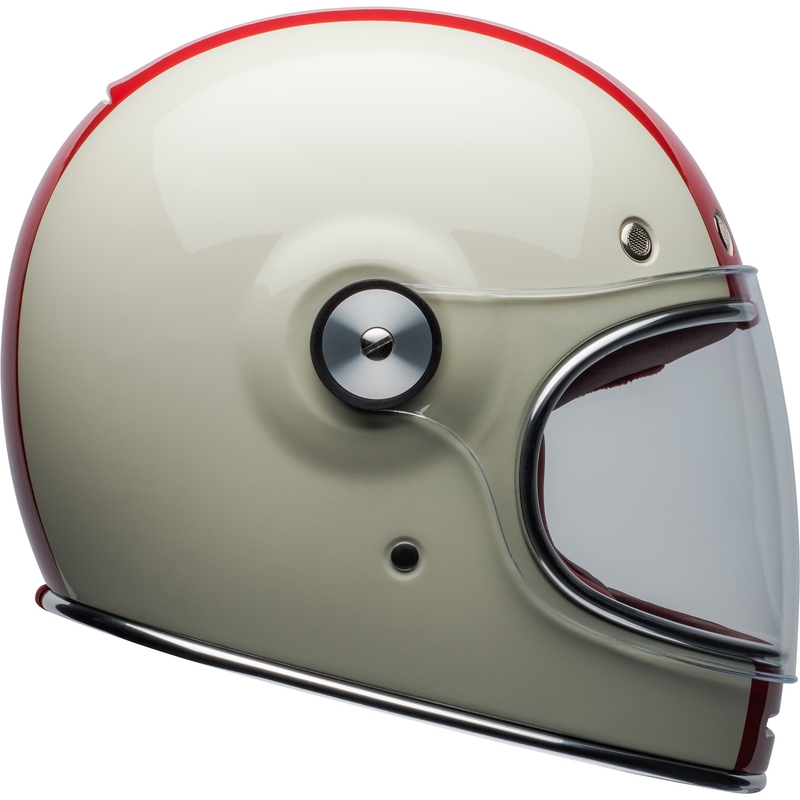 Integralny kask motocyklowy Bell Bullit DLX Command Vintage biało-czerwono-niebieski