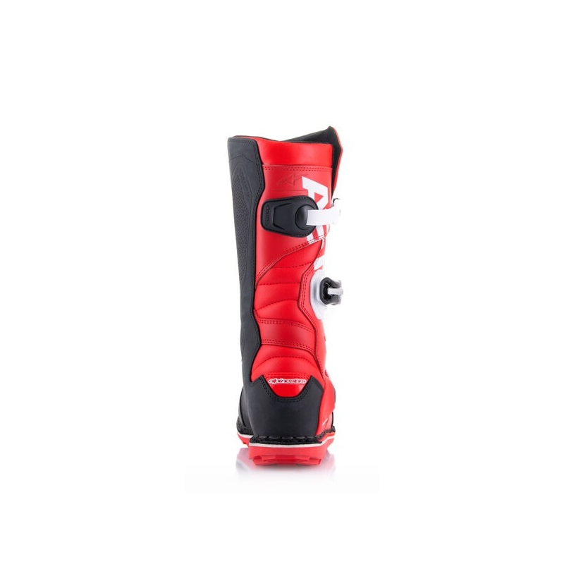 Biało-czerwono-czarne buty motocyklowe Alpinestars Tech Trial