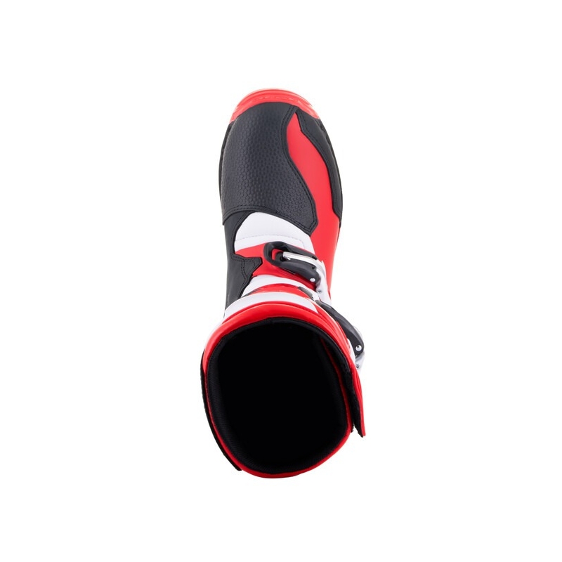 Biało-czerwono-czarne buty motocyklowe Alpinestars Tech Trial