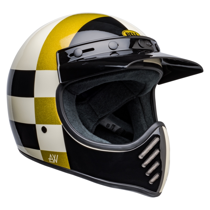 Kask motocyklowy Bell Moto-3 Atwyld Orbit biało-czarny