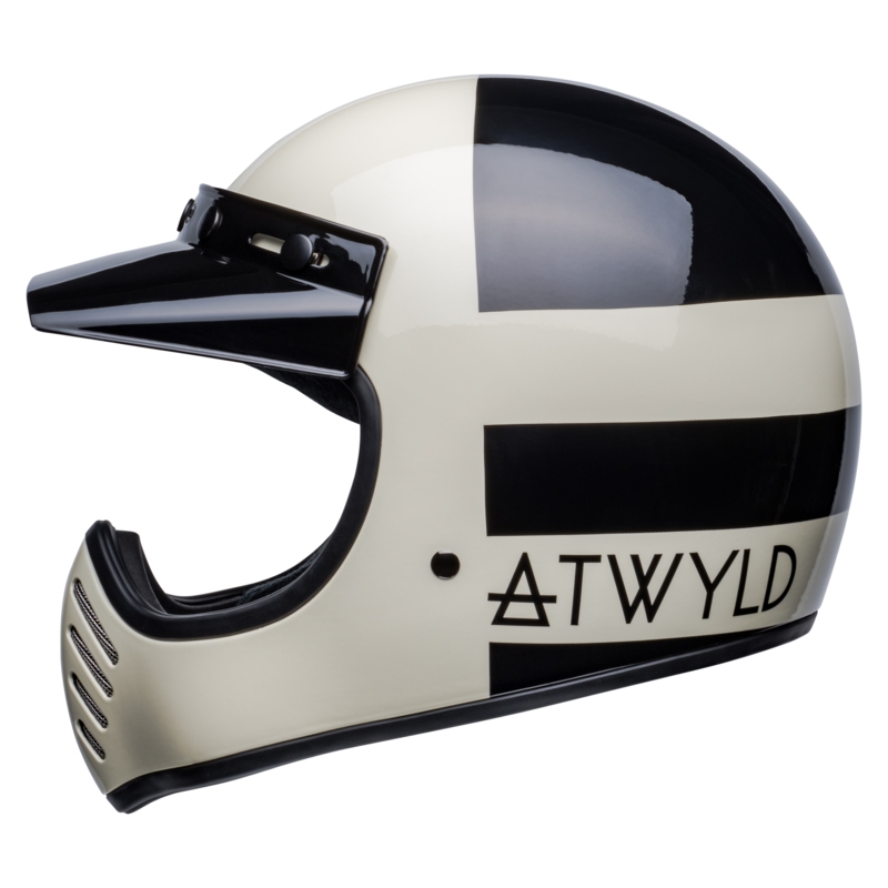 Kask motocyklowy Bell Moto-3 Atwyld Orbit biało-czarny