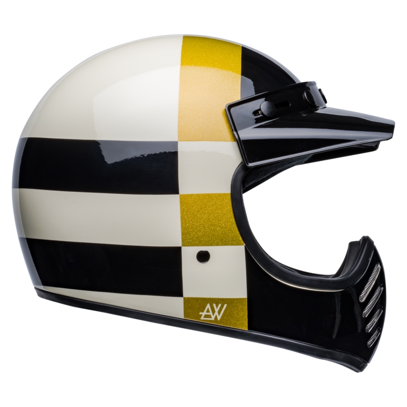 Kask motocyklowy Bell Moto-3 Atwyld Orbit biało-czarny