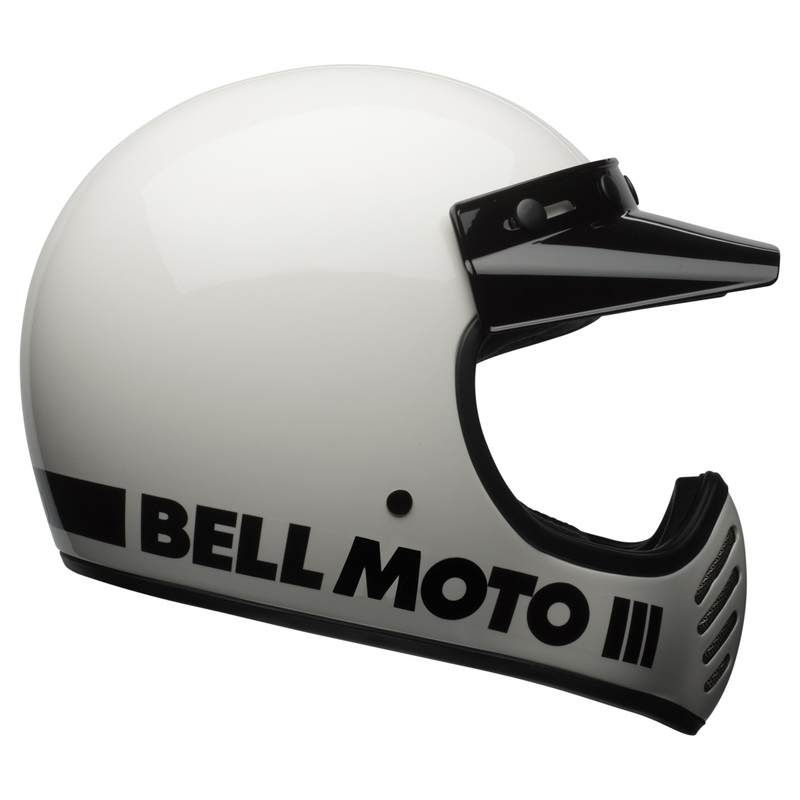 Kask motocyklowy Bell Moto-3 Classic White