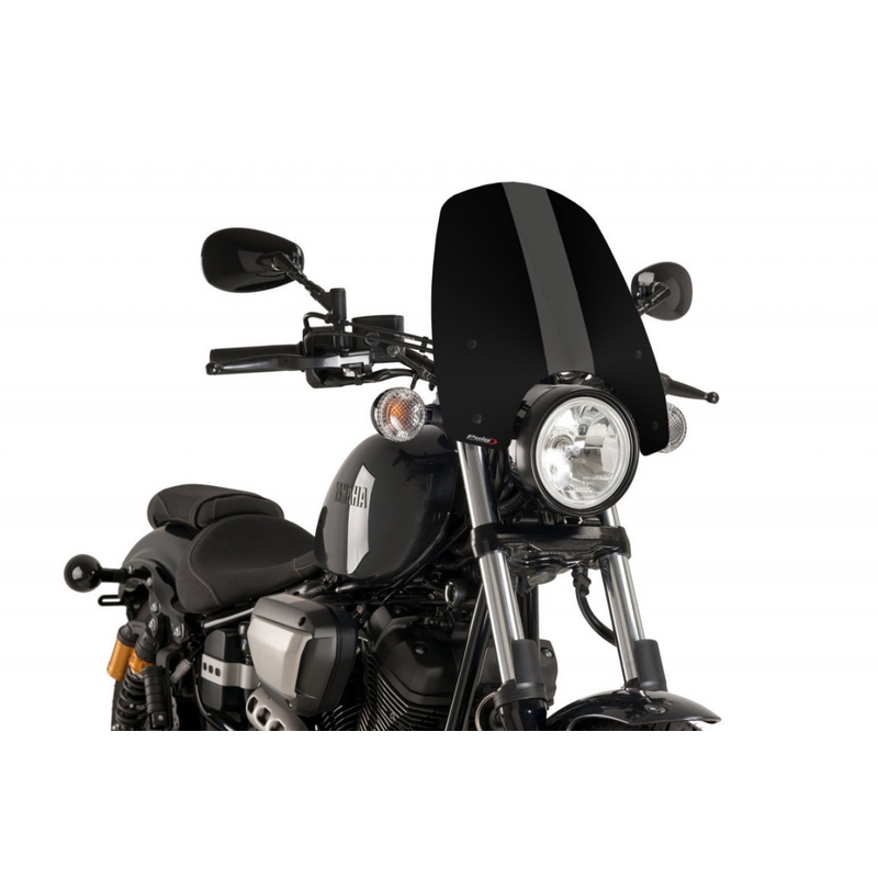 Windshield PUIG NEW. GEN TOURING black for YAMAHA XV 950 2014-2020