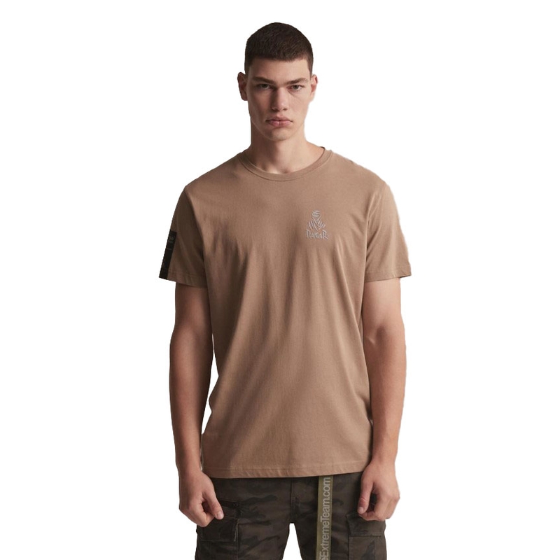 T-shirt DAKAR DKR Logo 423 brązowy