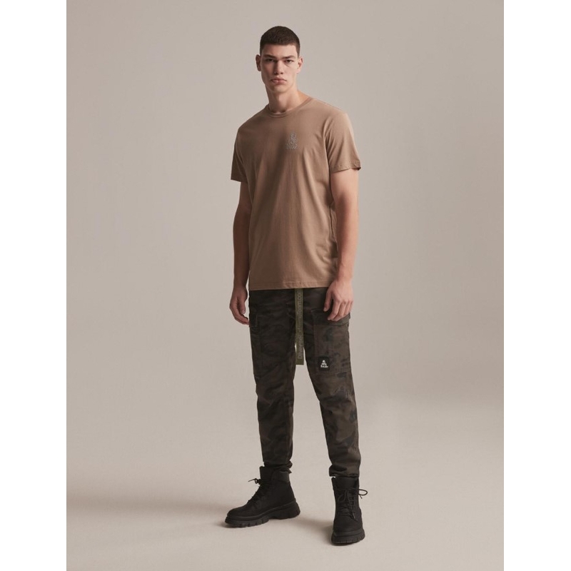 T-shirt DAKAR DKR Logo 423 brązowy