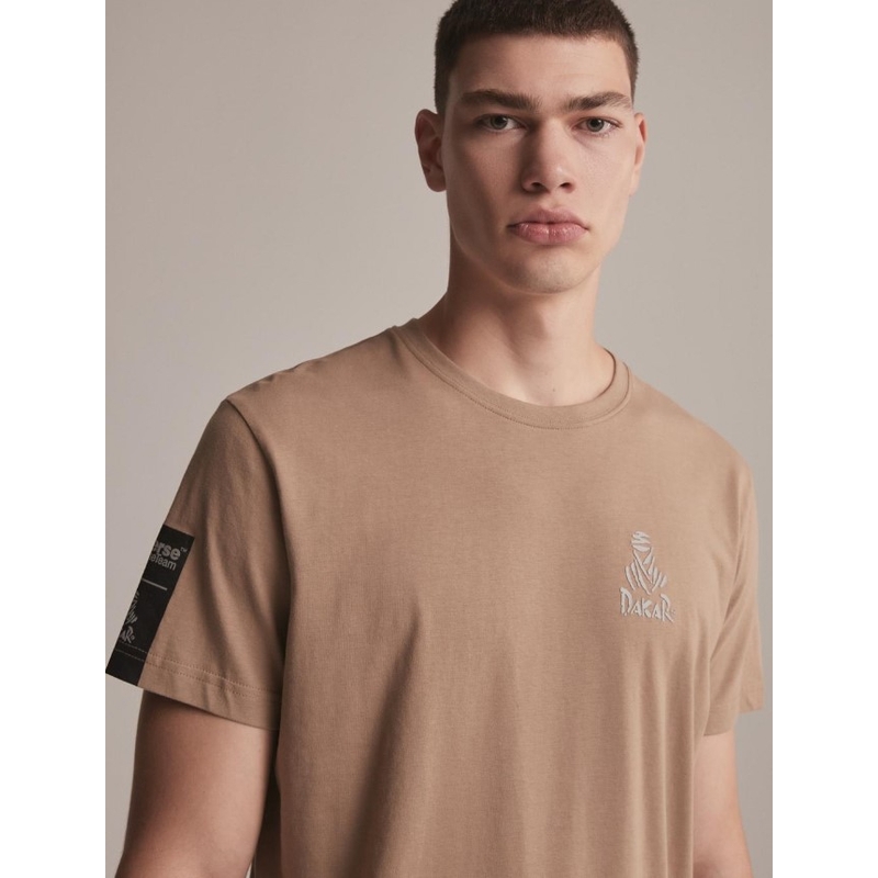T-shirt DAKAR DKR Logo 423 brązowy