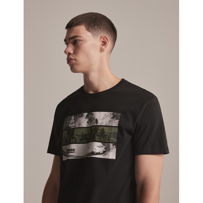 T-shirt DAKAR DKR Photo czarny