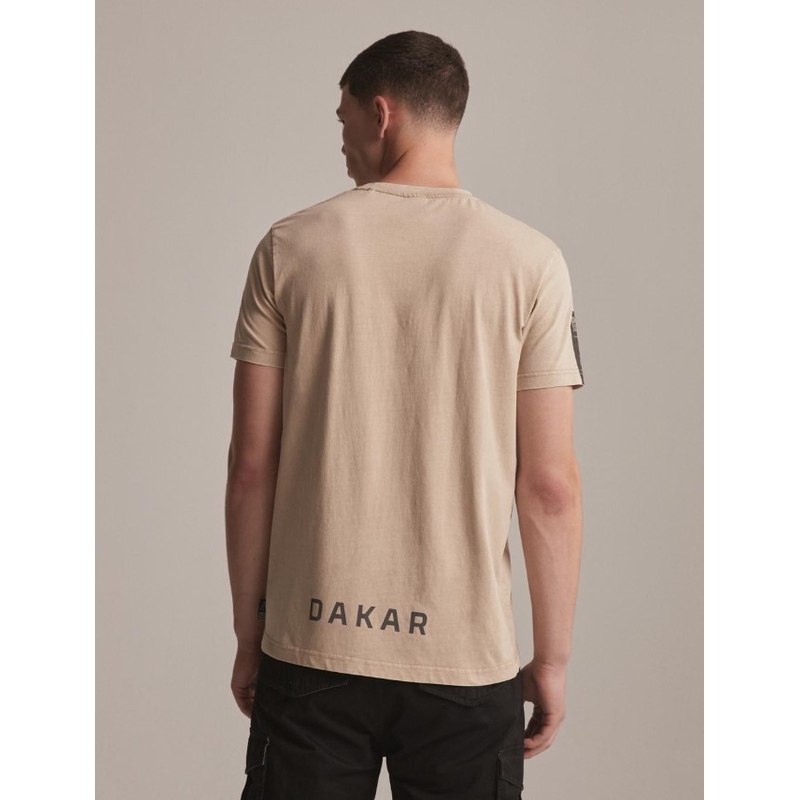 T-shirt DAKAR DKR Wash 02 beżowy