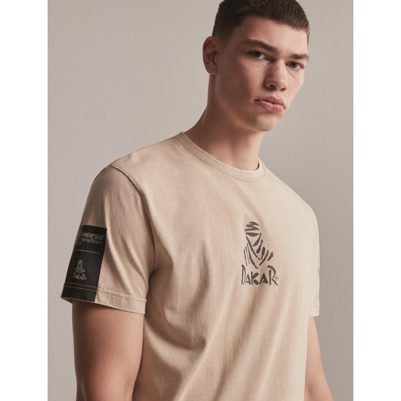 T-shirt DAKAR DKR Wash 02 beżowy