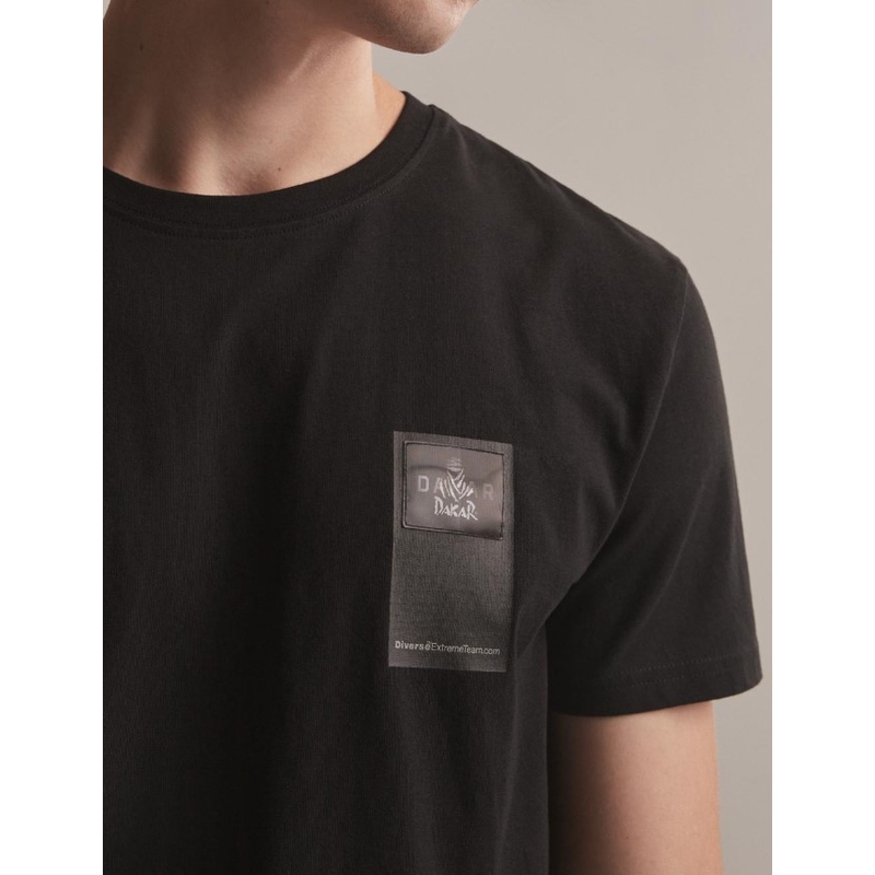 T-shirt DAKAR DKR Patch czarny