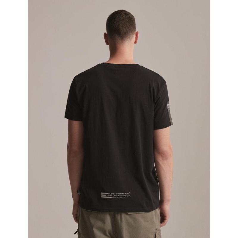T-shirt DAKAR DKR Patch czarny