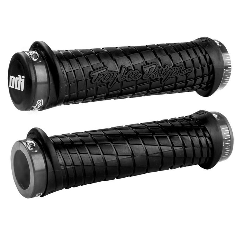 Chwyty ODI TROY LEE DESIGNS SIGNATURE ATV LOCK-ON szaro-czarne