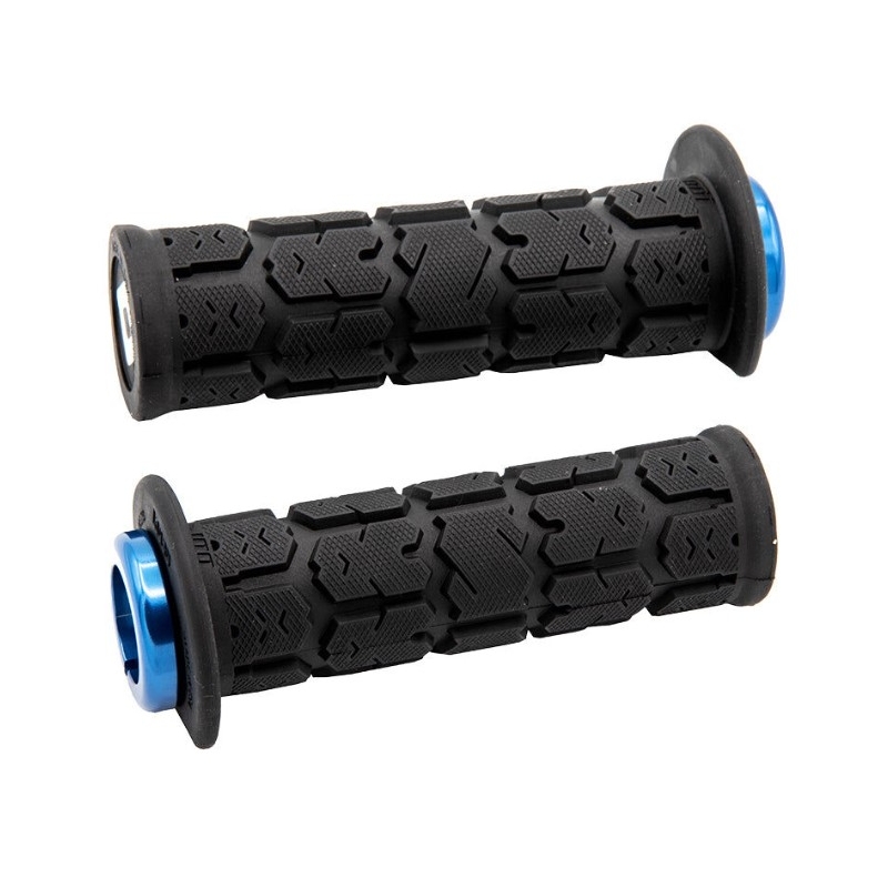 Chwyty ODI ROGUE ATV LOCK-ON V2.1 125 mm czarno-niebieskie