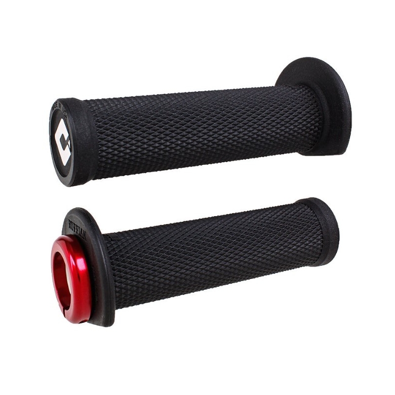 Chwyty ODI RUFFIAN ATV LOCK-ON V2.1 125 mm czarno-czerwone