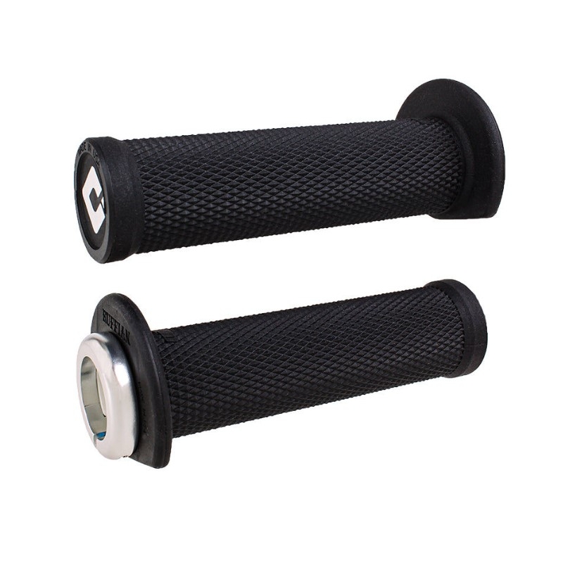 Chwyty ODI RUFFIAN ATV LOCK-ON V2.1 125 mm czarno-srebrne