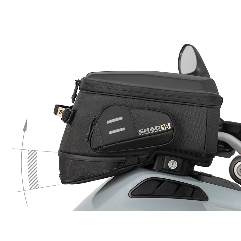 Tank bag SHAD TR15CL for click system With LOCK and Key