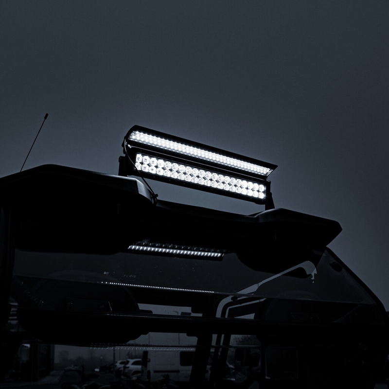 LED světelná rampa s krytem SHARK LED LIGHT BAR 21,5", 6D WITH LED COVER, 120W