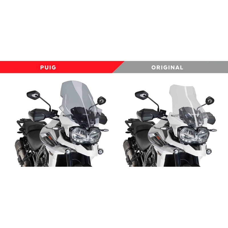 Windscreen PUIG TOURING smoke for TRIUMPH Tiger 1200 Explorer / GT Explorer 2018-2019