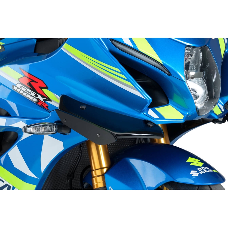 Side spoilers PUIG SPORT black for SUZUKI GSX-R 1000 2017-2022, SUZUKI GSX-R 1000 R / RZ 2017-2021