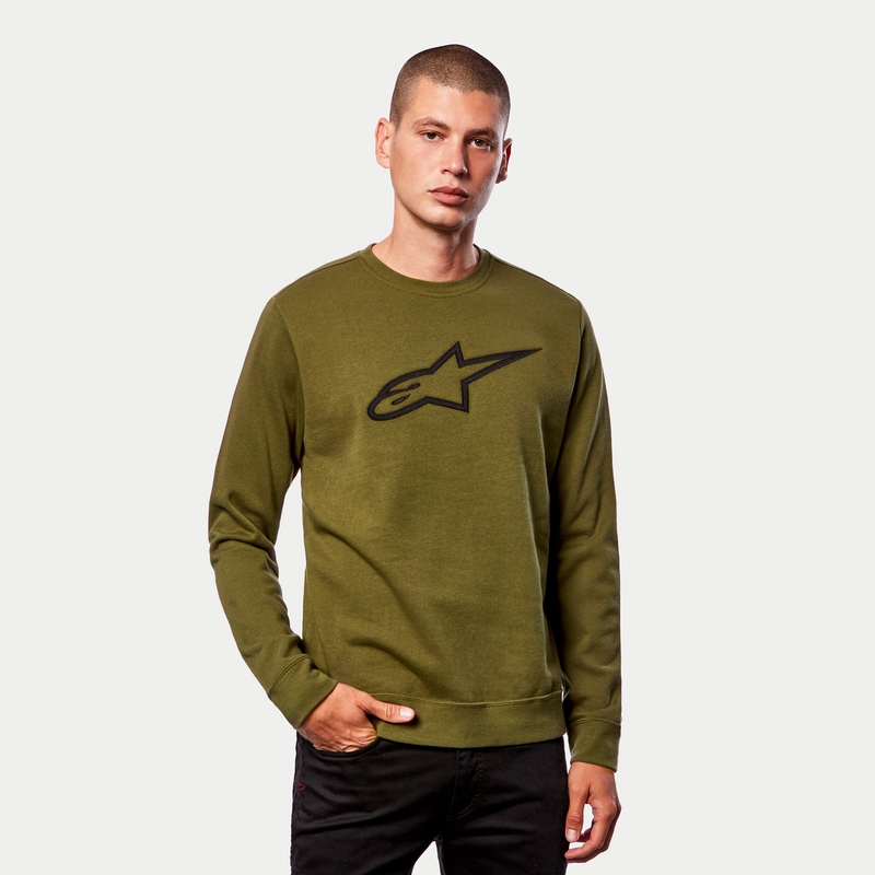 Alpinestars Ageless Crew Fleece zielono-czarny