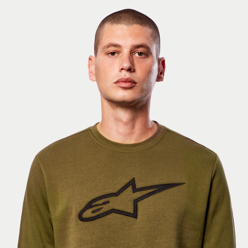 Alpinestars Ageless Crew Fleece zielono-czarny