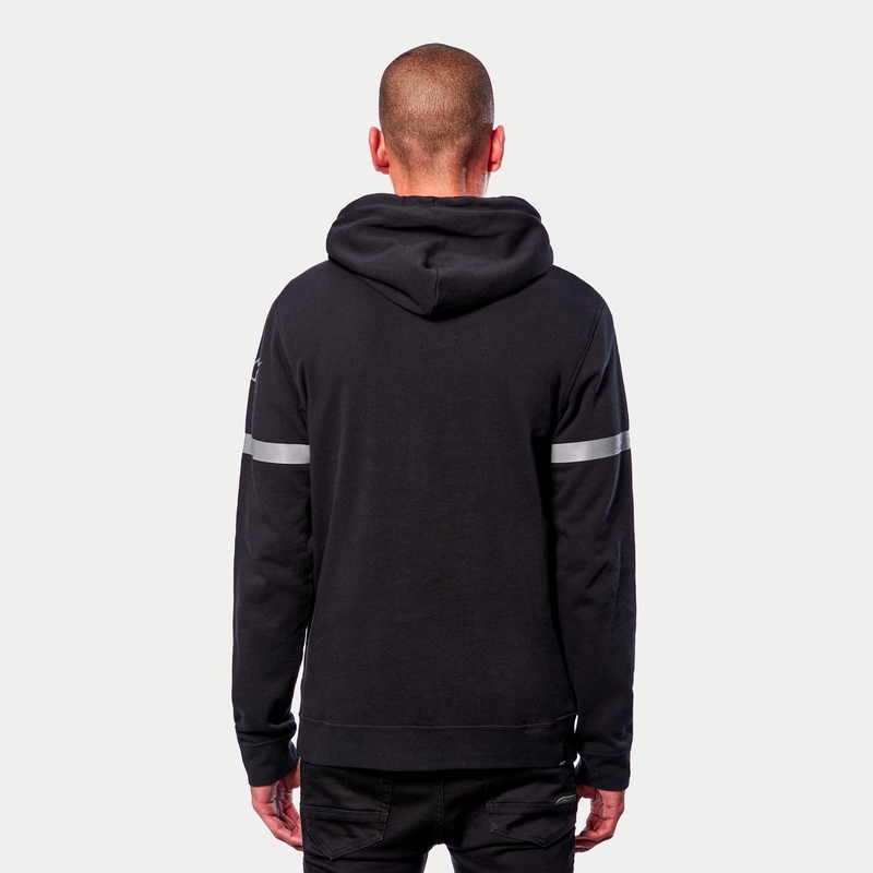 Bluza z kapturem Alpinestars Club w kolorze czarno-czerwono-niebiesko-szarym