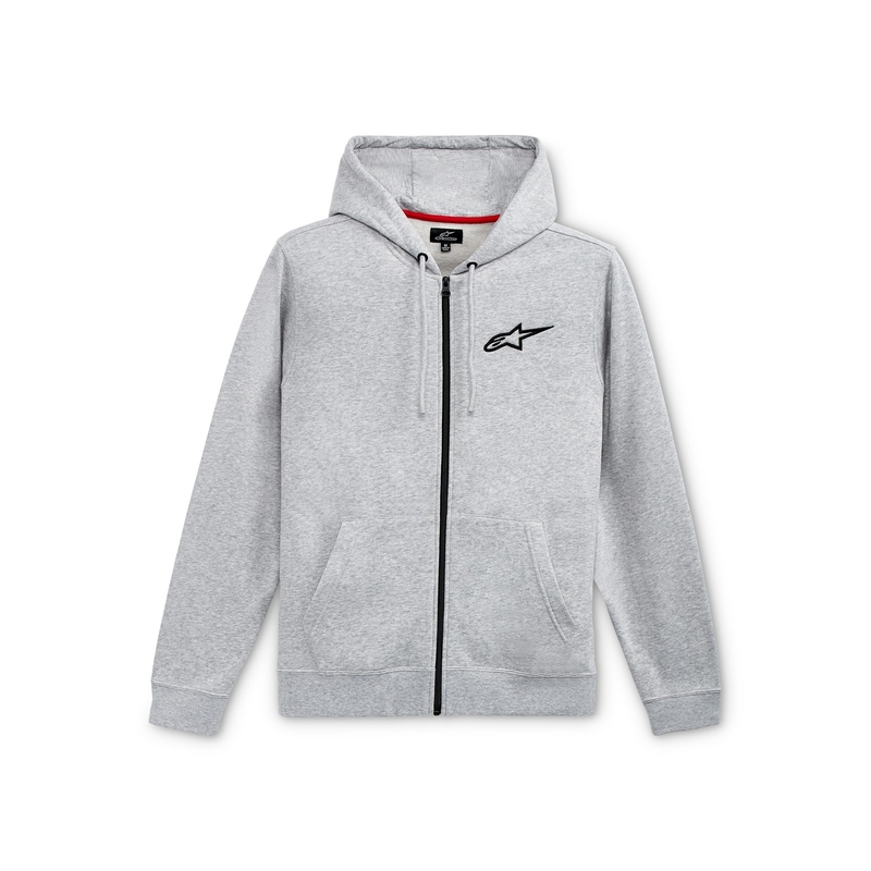 Szaro-czarna bluza z kapturem Alpinestars Ageless Chest Hoodie