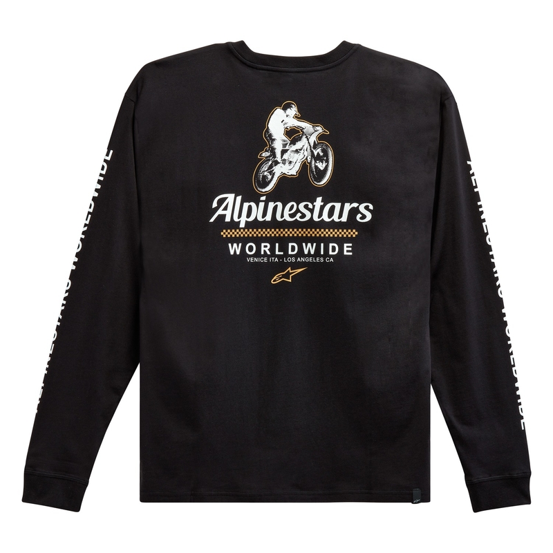 Koszulka Alpinestars Authenticated Tee czarno-biała