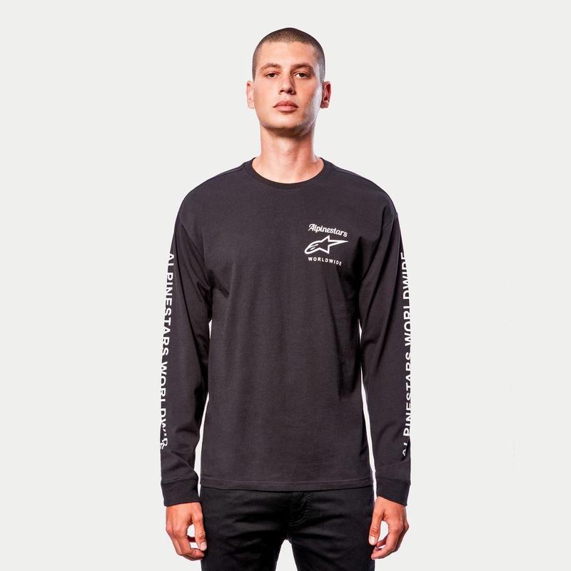 Koszulka Alpinestars Authenticated Tee czarno-biała