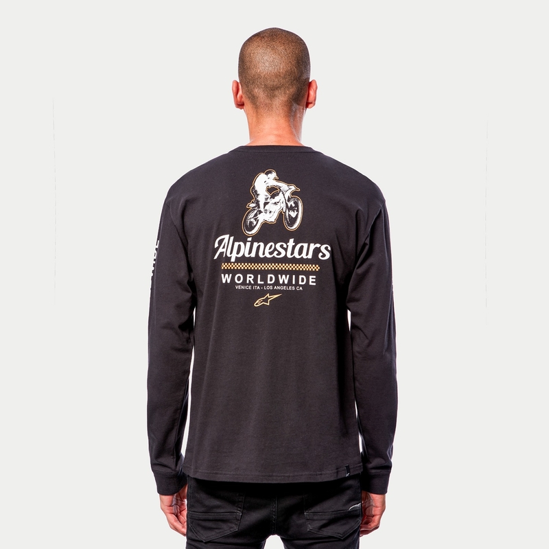 Koszulka Alpinestars Authenticated Tee czarno-biała