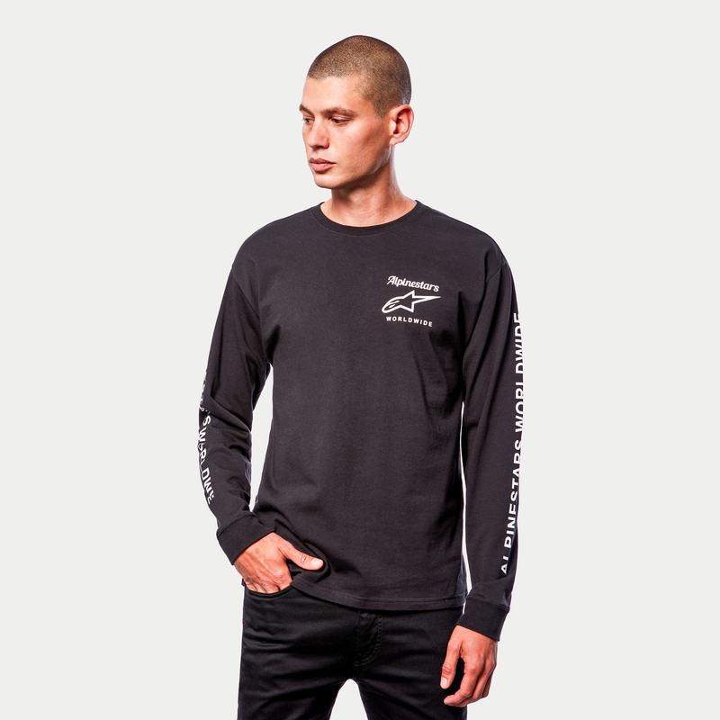 Koszulka Alpinestars Authenticated Tee czarno-biała