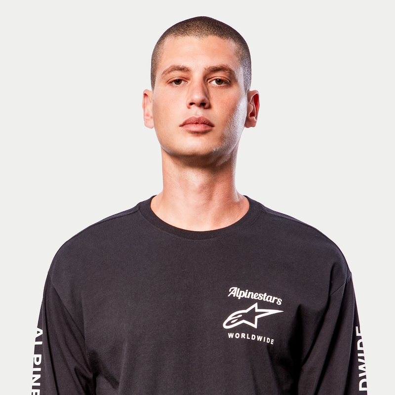 Koszulka Alpinestars Authenticated Tee czarno-biała