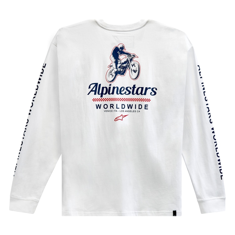 Koszulka Alpinestars Authenticated Tee biało-czarna