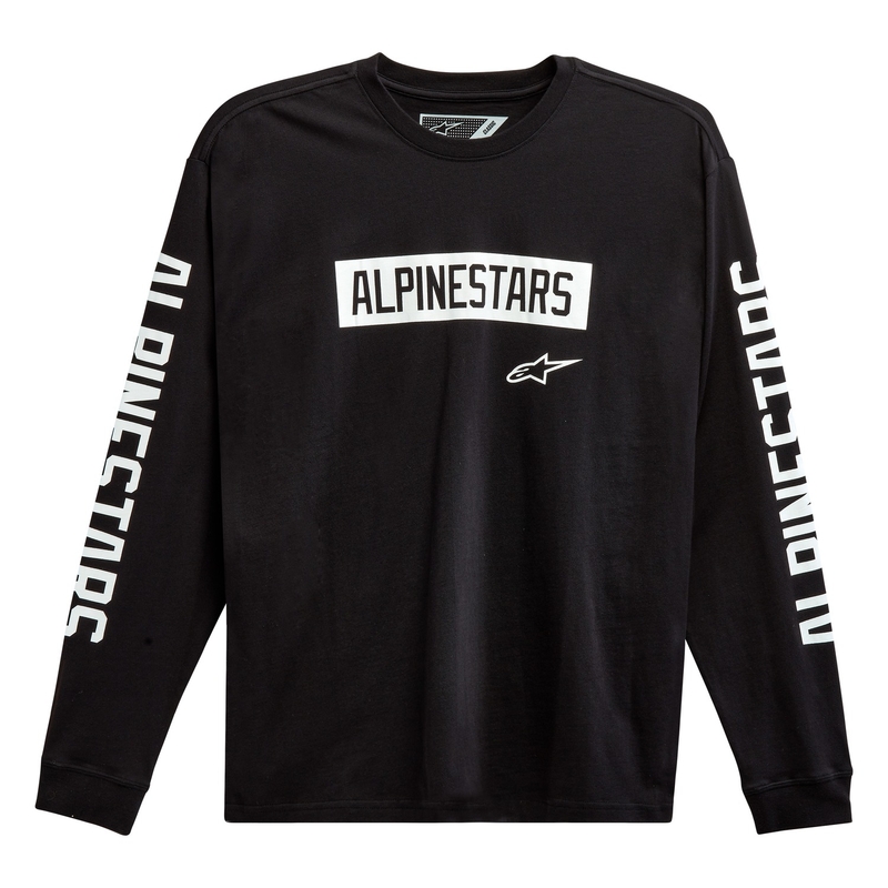Koszulka Alpinestars Face Off Tee czarno-biała