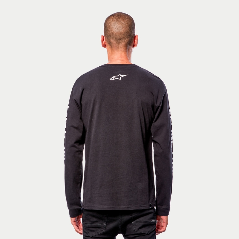 Koszulka Alpinestars Face Off Tee czarno-biała