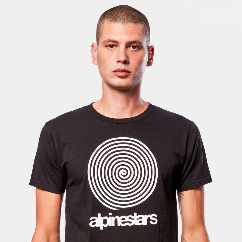 Triko Alpinestars Real Spiral Tee černo-bílé