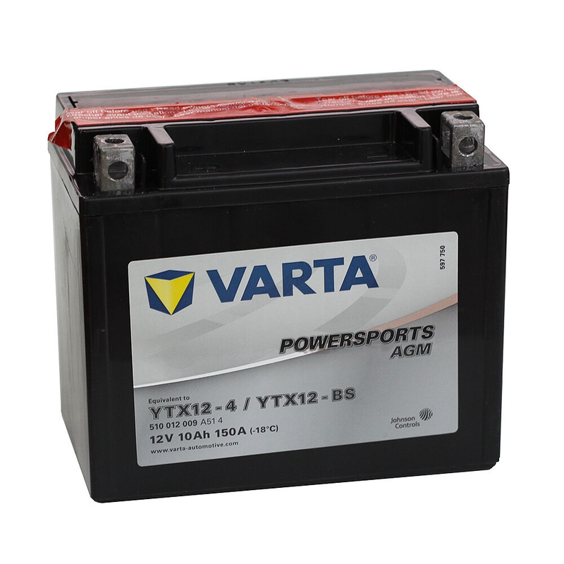 Bezúdržbová baterie VARTA 12V/10AH-MOTO LF (YTX12-4/YTX12-BS)