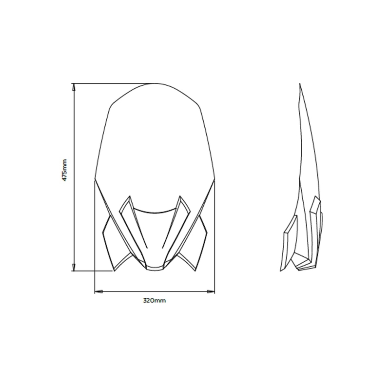 Windshield PUIG NEW. GEN TOURING black