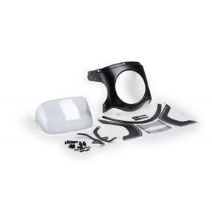 Windshield universal PUIG SEMI-FAIRING 9516W carbon look transparent